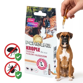Krople na Pchły i Kleszcze dla Psa powyżej 15 kg 1,8 ml Pchełka LAB
