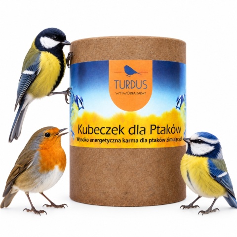 Kubeczek z Karmą dla Dzikich Ptaków do Zawieszenia 400 g Turdus