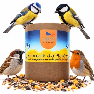 Kubeczek z Karmą dla Dzikich Ptaków do Zawieszenia 400 g Turdus