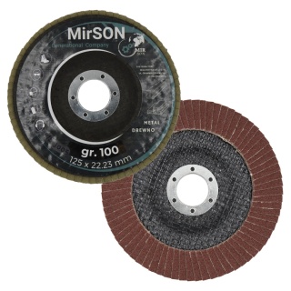 Tarcza lamelkowa ściernica listkowa do metalu i drewna 125 mm P100 Mirson