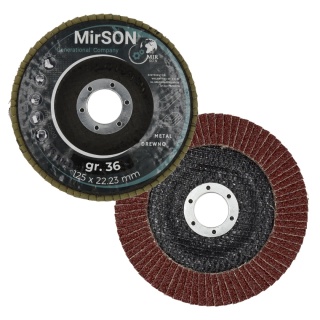 Tarcza lamelkowa ściernica listkowa do metalu i drewna 125 mm P36 Mirson
