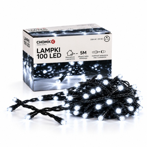 Lampki Led 100L Zimny Biały (9423)