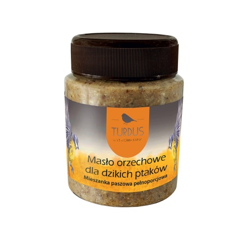 Masło Orzechowe dla Dzikich Ptaków w Słoiku 340 g Turdus