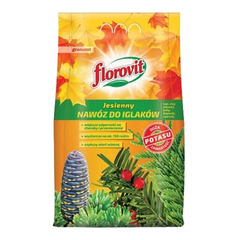 Nawóz Do Iglaków Jesienny Mineralny Granulat 5kg Florovit