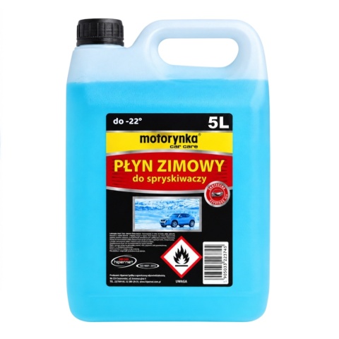 Płyn do Spryskiwaczy Samochodowych Zimowy -22°C 5l Motorynka