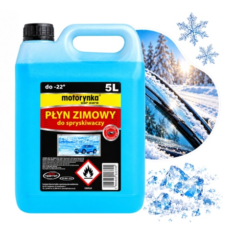 Płyn do Spryskiwaczy Samochodowych Zimowy -22°C 5l Motorynka