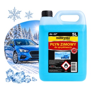 Płyn do Spryskiwaczy Samochodowych Zimowy -22°C 5l Motorynka