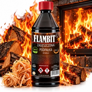 Podpałka Zagęszczona w Żelu do Grilla i Kominka 0,5L Flambit
