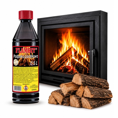 Podpałka Parafinowa w Płynie do Grilla i Kominka 0,5L Flambit