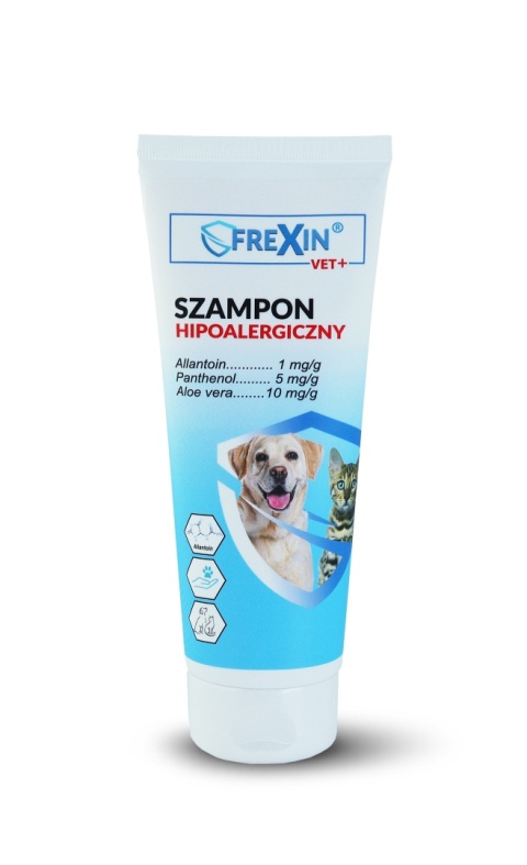 Szampon Hipoalergiczny Dla Psa i Kota Do Wrażliwej Skóry 220 g Frexin VET+