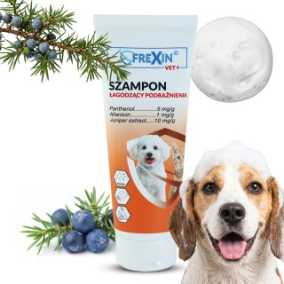 Szampon Łagodzący Podrażnienia dla Psa i Kota z Jałowcem 220 g Frexin VET+