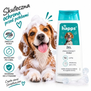 Szampon Przeciw Pchłom Dla Psów Płyn 150ml Happs Bros