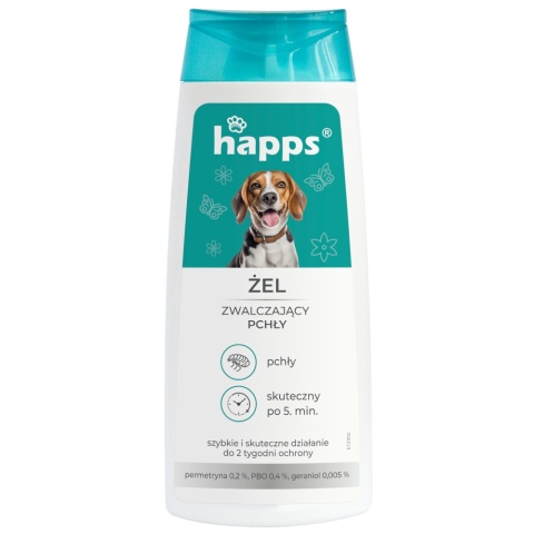 Szampon Przeciw Pchłom Dla Psów Płyn 150ml Happs Bros