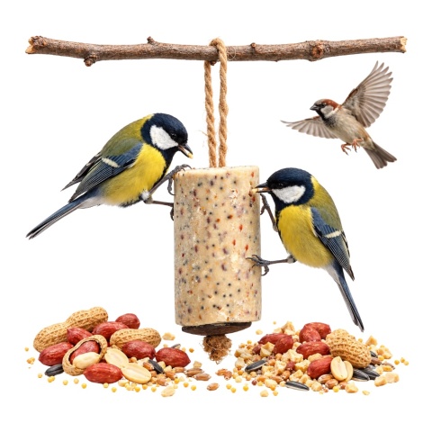 Walec Tłuszczowy Orzechowy Dla Ptaków 350g Happy Birds