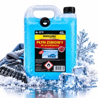 Zimowy Płyn do Spryskiwaczy Samochodowych -22°C 4 l z Lejkiem Motorynka