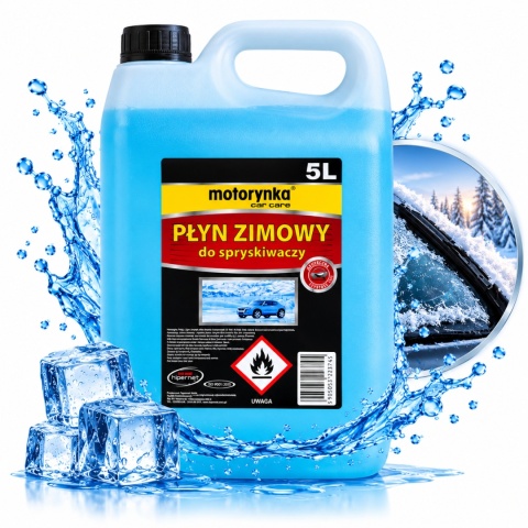Zimowy Płyn do Spryskiwaczy Samochodowych -22°C 5l Motorynka