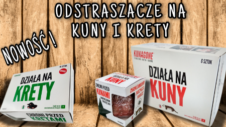 Jak pozbyć się kuny i kreta? Nowość - skuteczne odstraszacze!