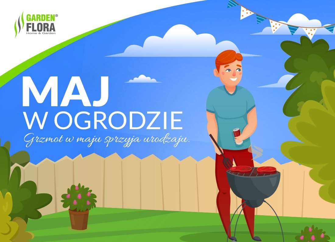 Maj w ogrodzie! - infografika