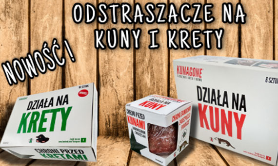 Jak pozbyć się kuny i kreta? Nowość - skuteczne odstraszacze!