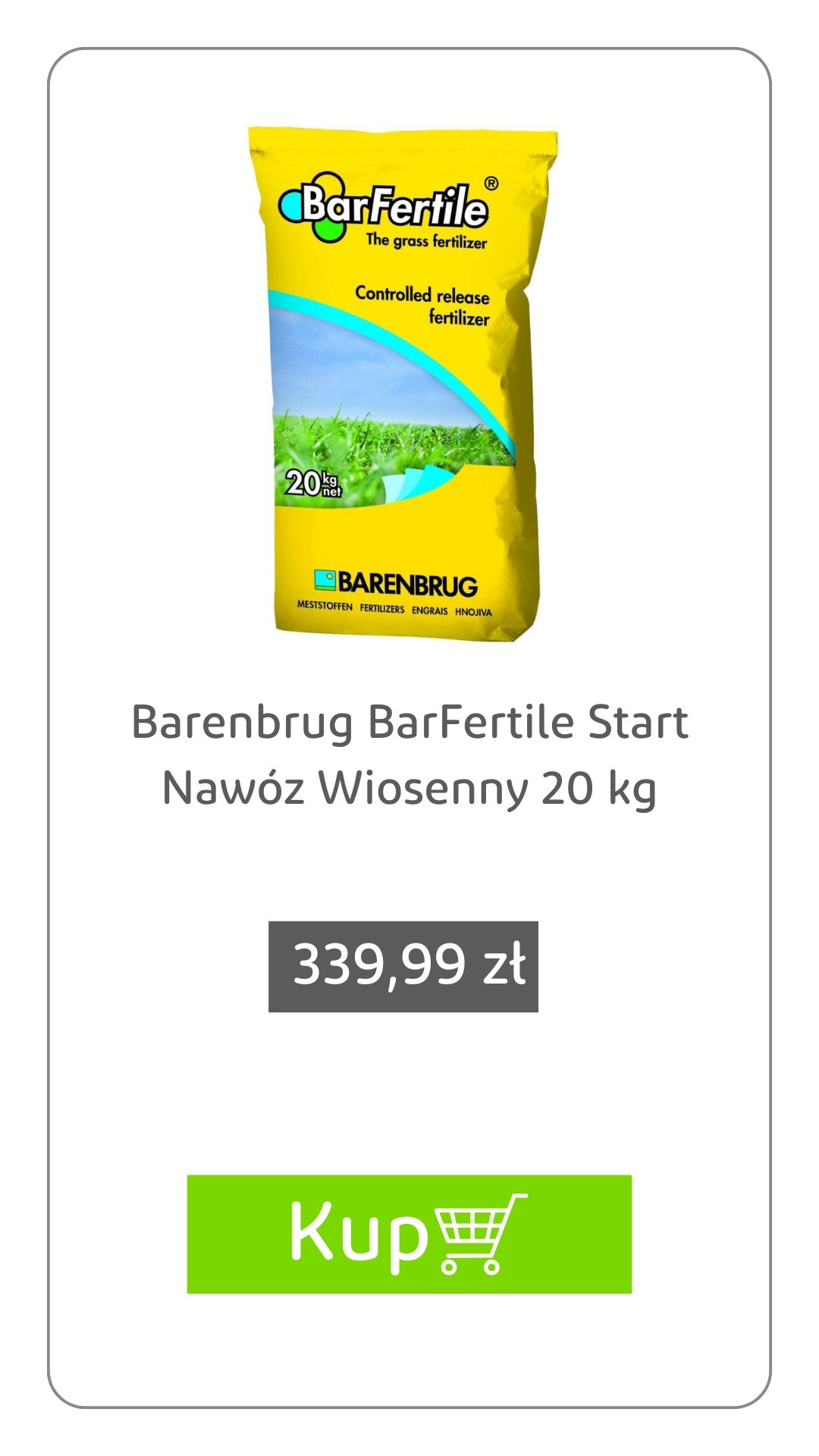 Barenbrug Nawóz Wiosenny BaerFertile Wiosenny