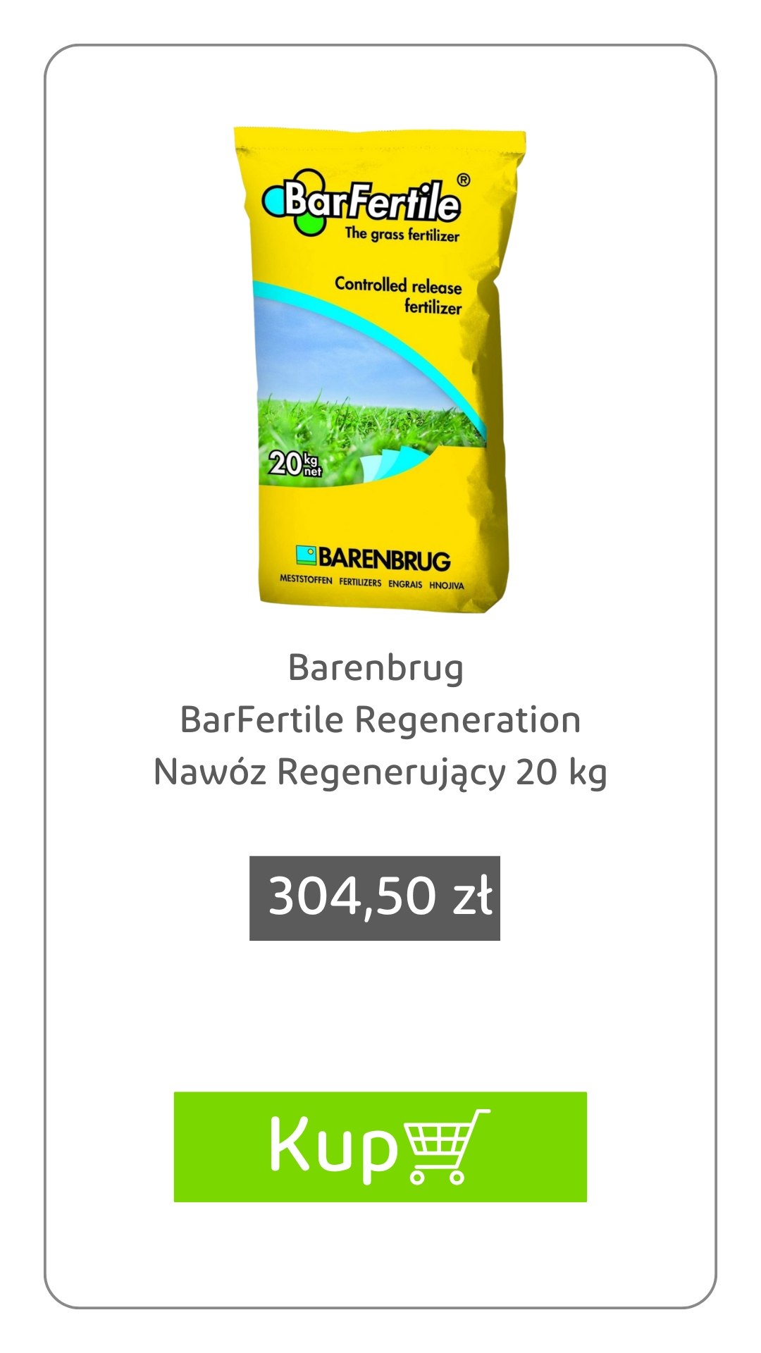 Barenbrug Nawóz Regenerujący BarFertile